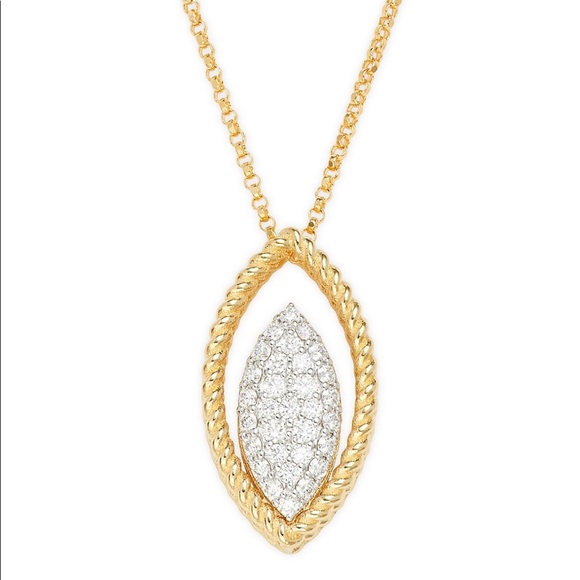 Roberto Coin 18K Diamond Pendant Necklace - Picture 2 of 7